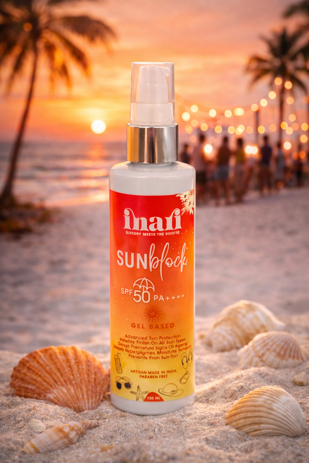 INARI™ SUNBLOCK 50++++ SPF the BFF - GEL BASED 100ML